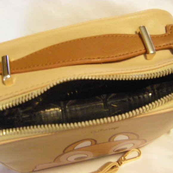 Chipmunk Tan Camera Crossbody Messenger Bag by Disney & Sequin Keychain - Picture 7 of 13
